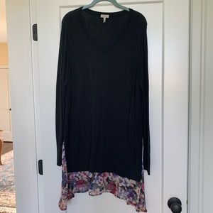 LOGO tunic sweater